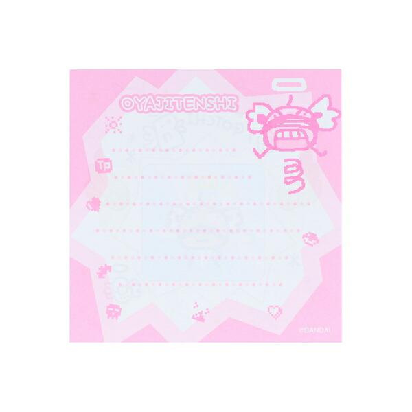 【Tamagotchi】正方形便條紙 粉紅色 Sunstar