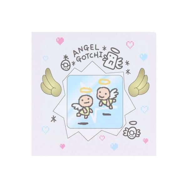 【Tamagotchi】正方形便條紙 藍色 Sunstar