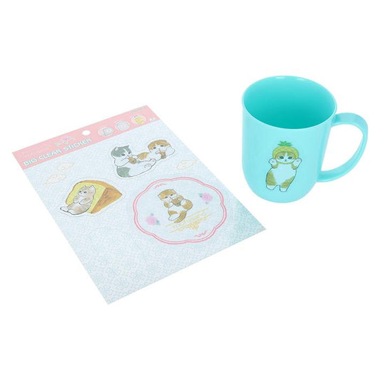 【Mofusand】透明貼紙 木薯圖案 Sunstar