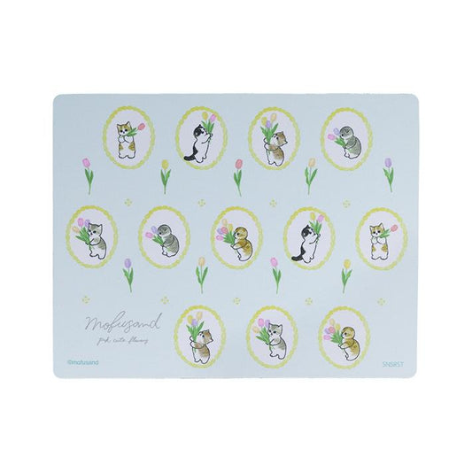 Mofusand 滑鼠墊 淺藍色 淺紫色 共兩款