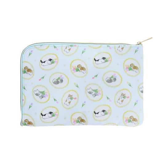 Mofusand 多用途拉鏈袋 淺藍色 粉紅色 共兩款