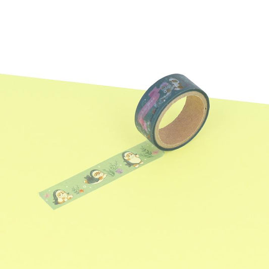 【Mofusand】透明遮蔽膠紙 15mm 鯊魚貓 兔子貓 狐狸貓 小熊貓 共4種 Sunstar