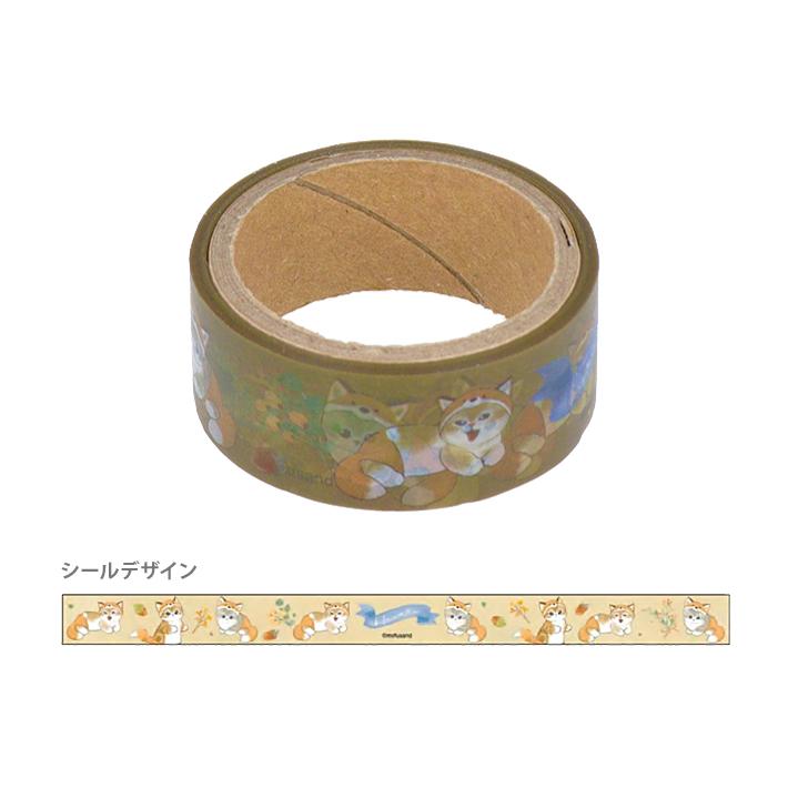 【Mofusand】透明遮蔽膠紙 15mm 鯊魚貓 兔子貓 狐狸貓 小熊貓 共4種 Sunstar