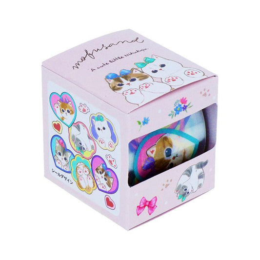 【Mofusand】遮蔽貼紙 肉球款 絲帶款 共2種 Sunstar