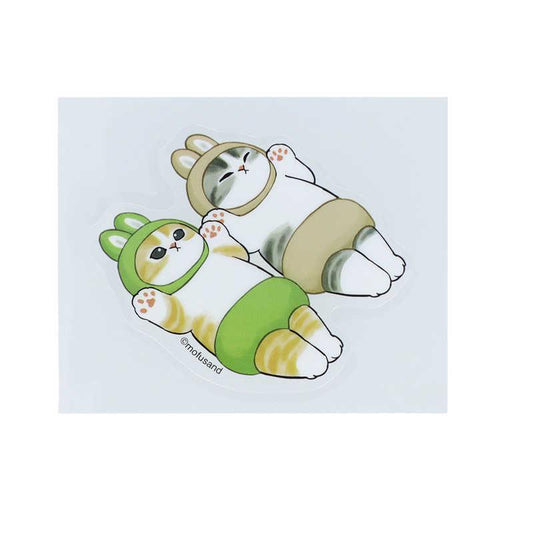 【Mofusand】可重貼貼紙 兩隻兔 Sunstar