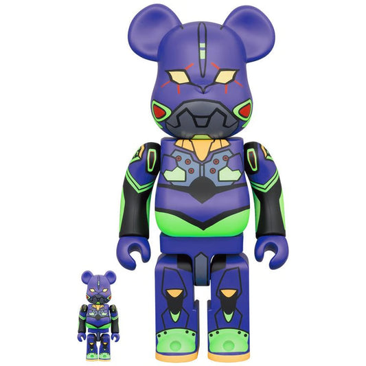 BE@RBRICK Evangelion Unit 01 (new paint version) 100％ & 400％