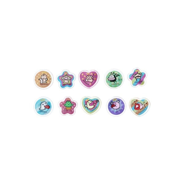 【Tamagotchi】大理石風格貼紙 共2種 Sunstar