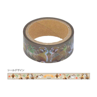 【Mofusand】透明遮蔽膠紙 15mm 鯊魚貓 兔子貓 狐狸貓 小熊貓 共4種 Sunstar