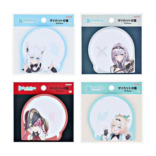 【Hololive】自黏便利貼 共4種 白上吹雪 白銀諾艾爾 寶鐘瑪琳 風真伊呂波 Sunstar