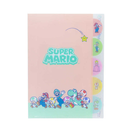 【Super Mario】透明5層文件夾 A4 盟友款 Sunstar