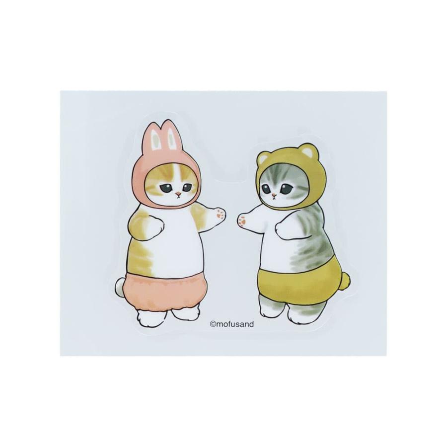 【Mofusand】可重貼貼紙 兔&熊 Sunstar