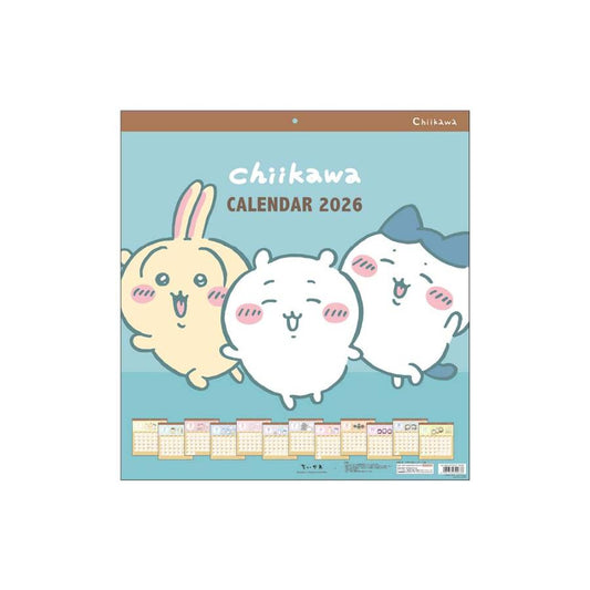 【Chiikawa】2026年年曆 可掛牆 Sunstar