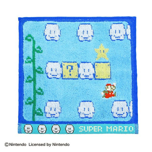 Super Mario 超級瑪莉歐雲層圖案迷你毛巾