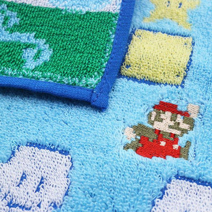 Super Mario 超級瑪莉歐雲層圖案迷你毛巾