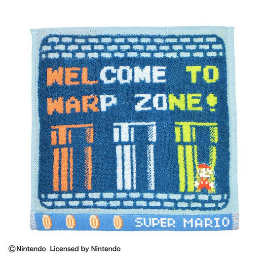 Super Mario 超級瑪莉歐跳關區域圖案迷你毛巾