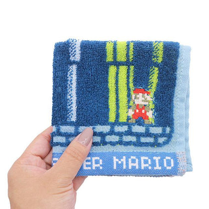 Super Mario 超級瑪莉歐跳關區域圖案迷你毛巾