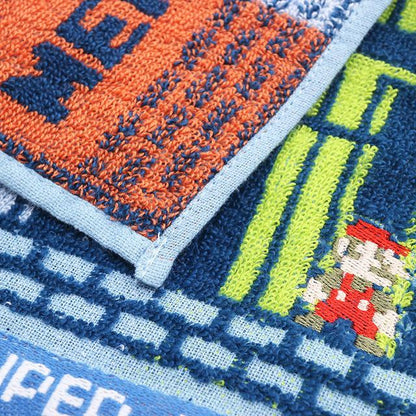 Super Mario 超級瑪莉歐跳關區域圖案迷你毛巾