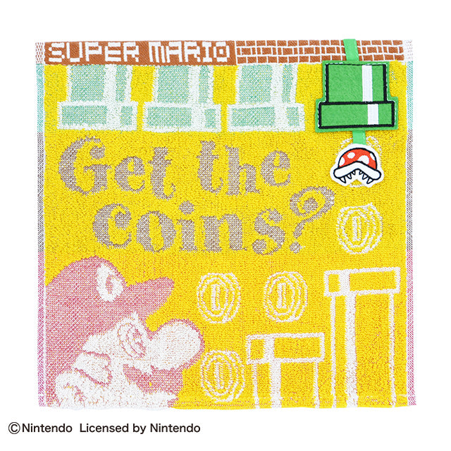 Super Mario 超級瑪莉歐管道陷阱圖案迷你毛巾