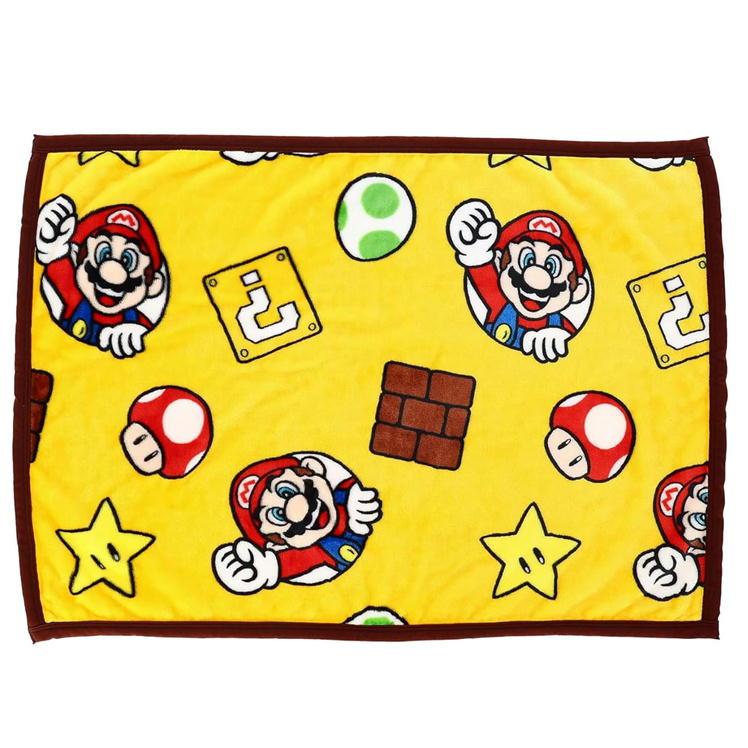 【Super Mario】珊瑚絨蓋膝毛氈 70x100cm Marushin