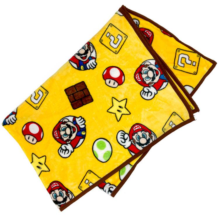 【Super Mario】珊瑚絨蓋膝氈 200x140cm Marushin
