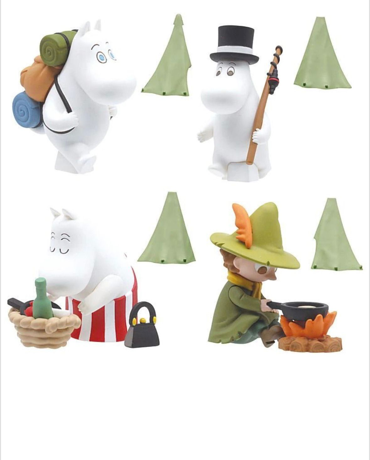 姆明家族露營扭蛋全套四款